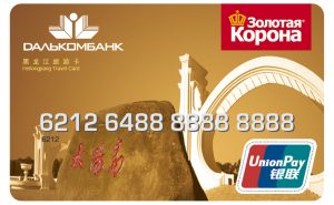 Дальком банк - карта Union Pay