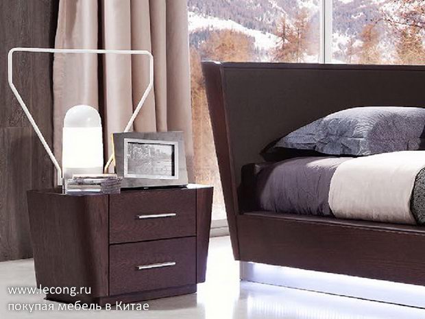 Тумба прикроватная Шпон Стекло купить в Китае