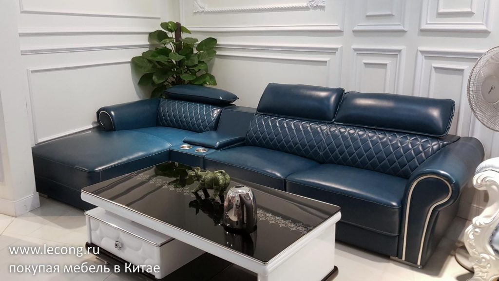 Мягкая мебель Китай Диван кожаный