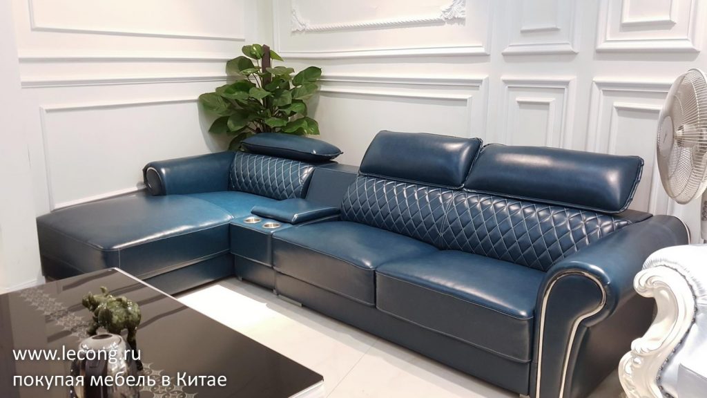 Мягкая мебель Китай Диван кожаный