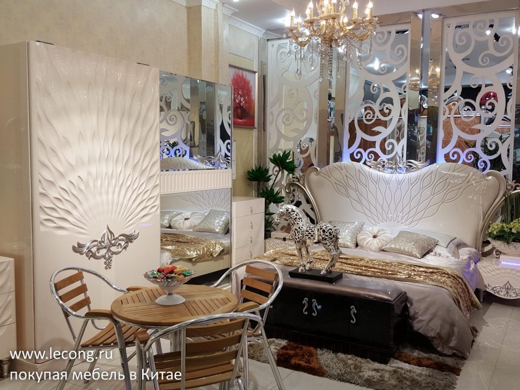 арт-деко кровать тумба для кровати прикроватная спальня ремонт квартиры