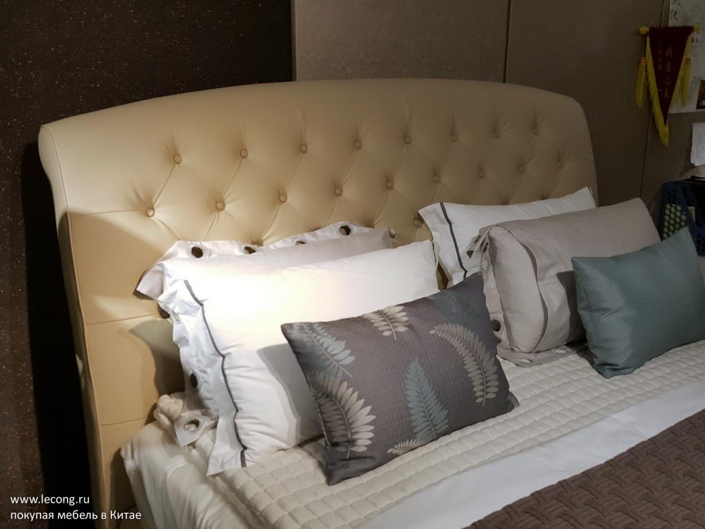 Кровать PU Мебельный центр Лувр Фошань Китай