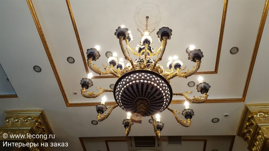 домашний декор люстра барокко керамика бронза