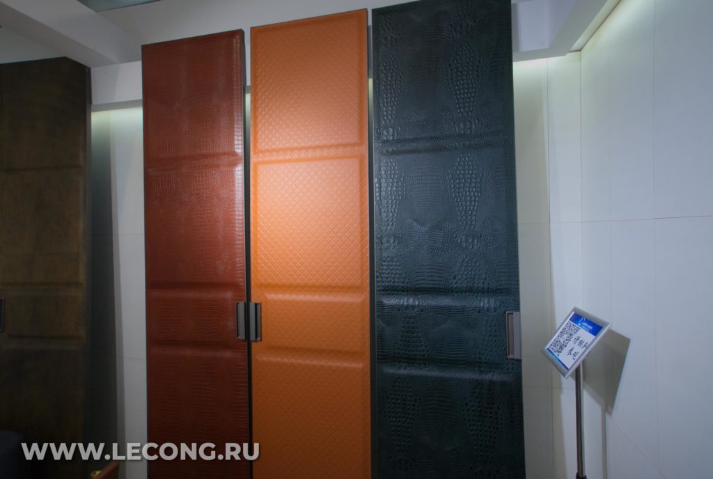 Фасады из декоративной кожи