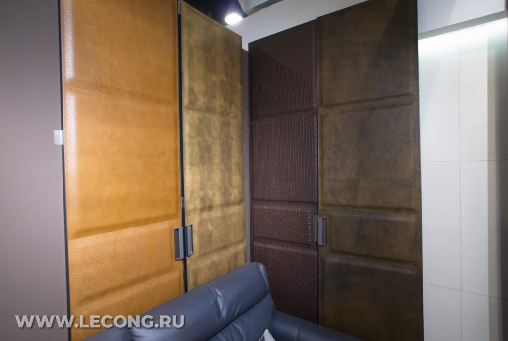 Фасады из декоративной кожи